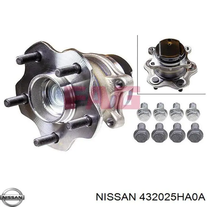 432025HA0A Nissan/Infiniti Cubo traseiro
