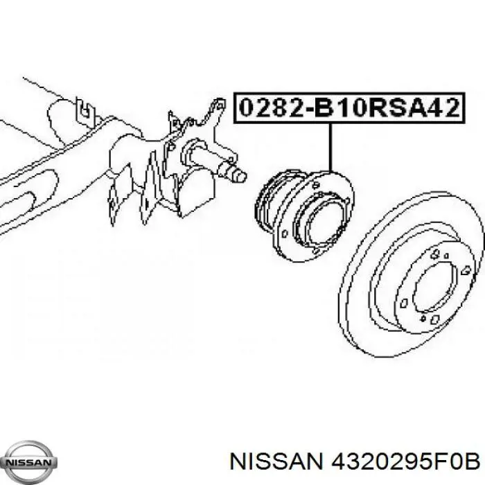 Compre 4320295F0B Nissan/Infiniti Cubo traseiro