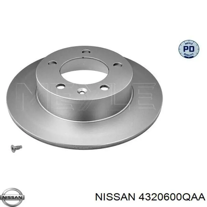 Disco do freio traseiro 4320600QAA Nissan/Infiniti