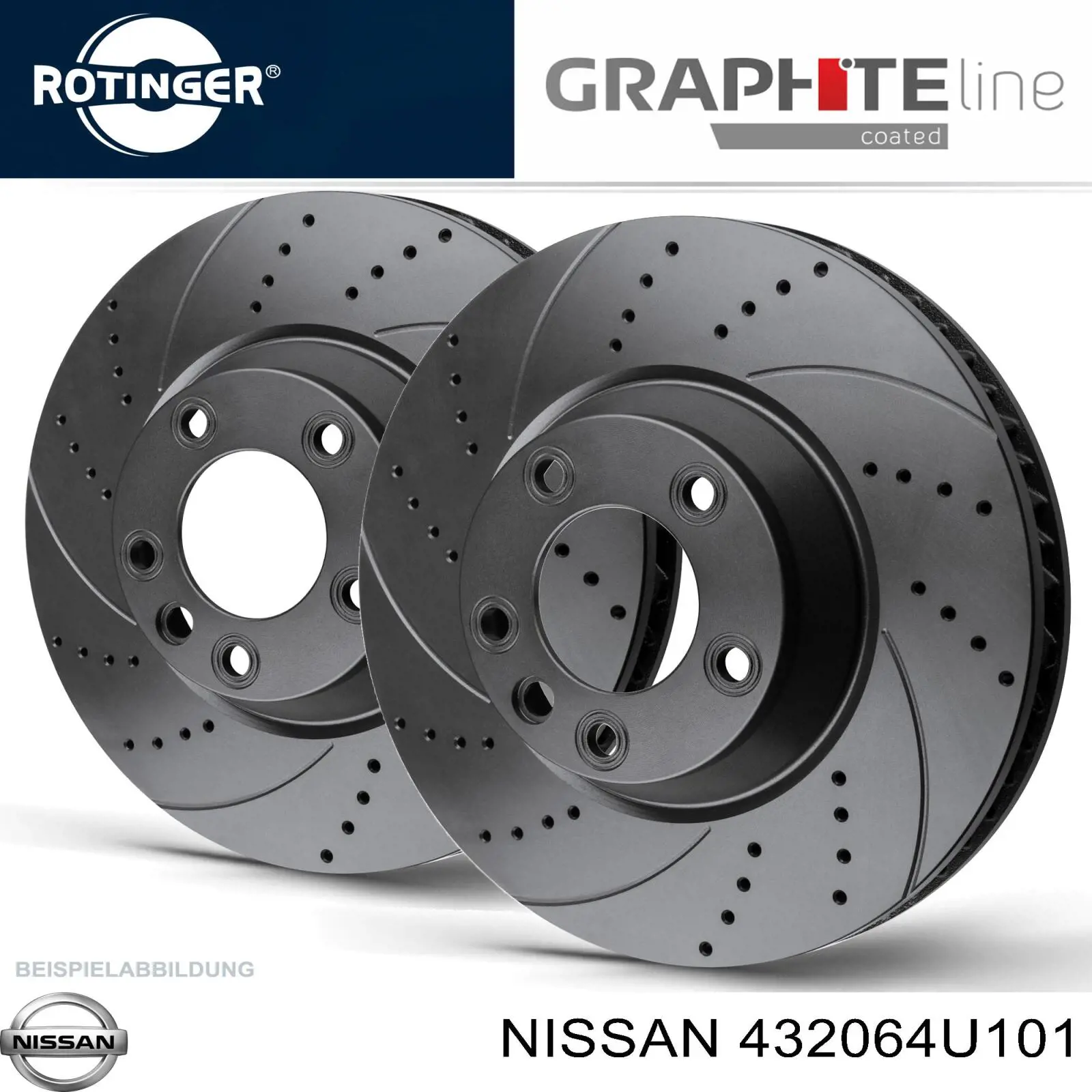 Compre 432064U101 Nissan/Infiniti Disco do freio traseiro
