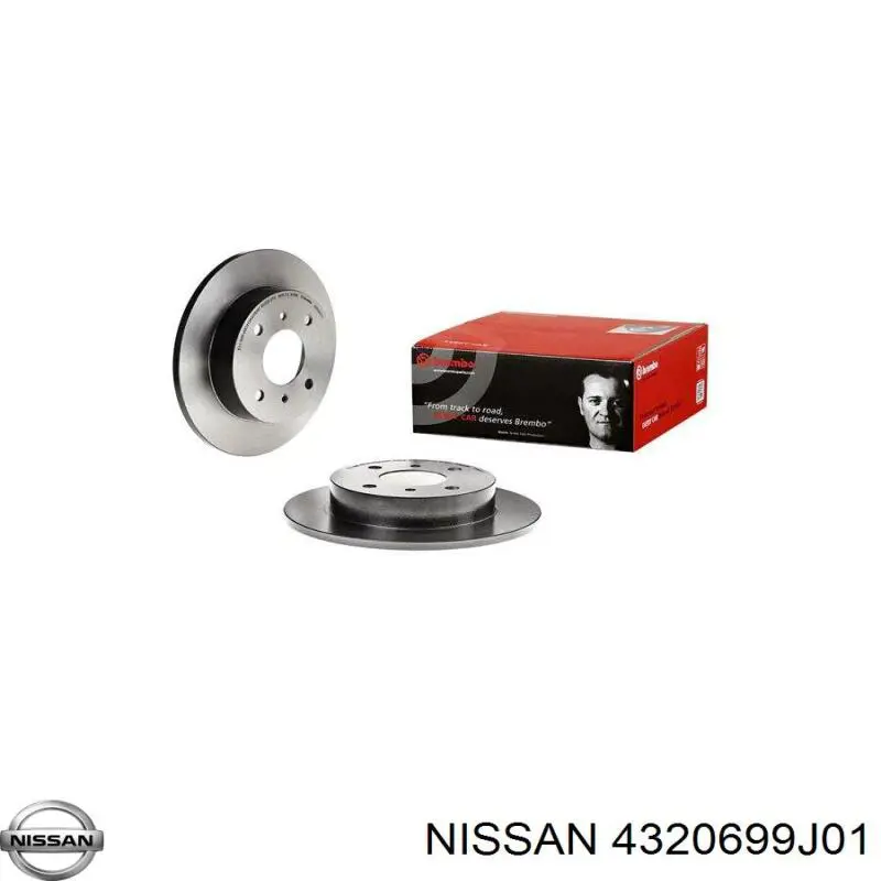 Compre 4320699J01 Nissan/Infiniti Disco do freio traseiro