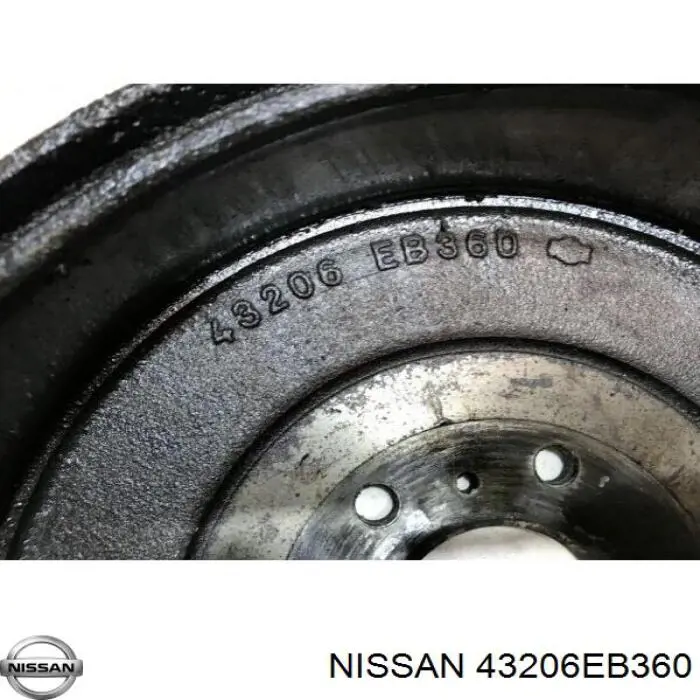 Compre 43206EB360 Nissan/Infiniti Tambor do freio traseiro