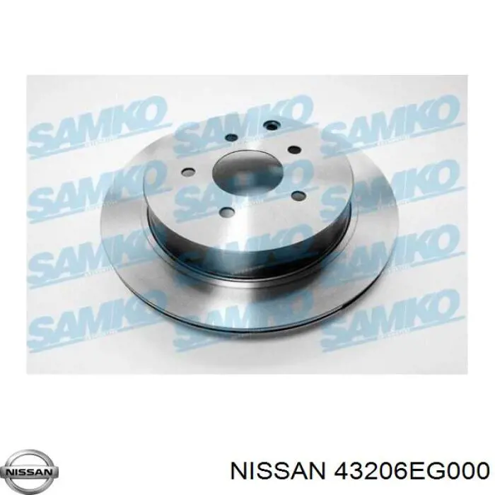Compre 43206EG000 Nissan/Infiniti Disco do freio traseiro