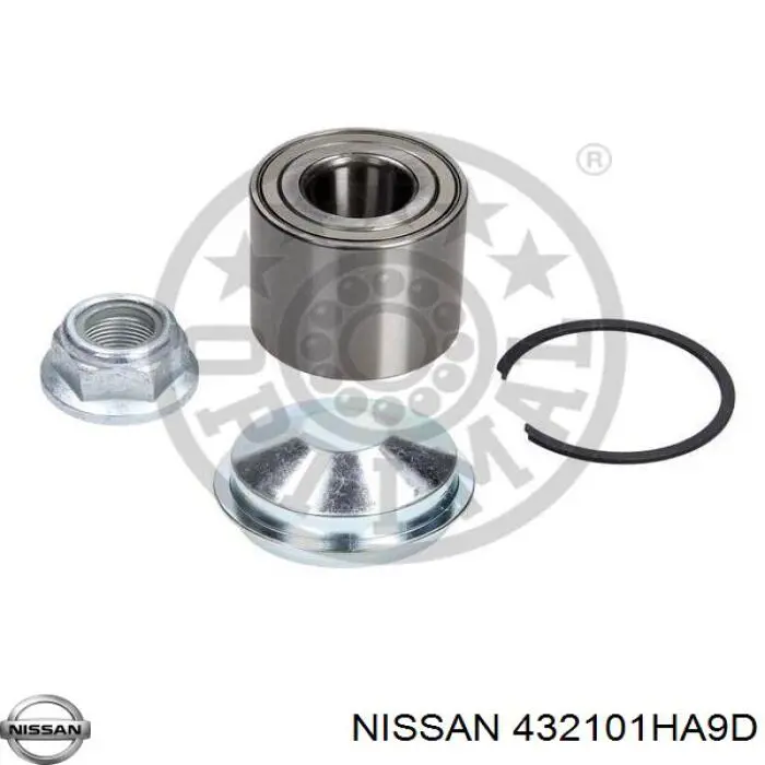 Compre 432101HA9D Nissan/Infiniti Rolamento de cubo traseiro