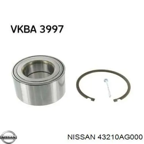 Compre 43210AG000 Nissan/Infiniti Rolamento de cubo traseiro