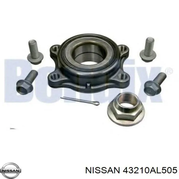 Compre 43210AL505 Nissan/Infiniti Rolamento de cubo traseiro
