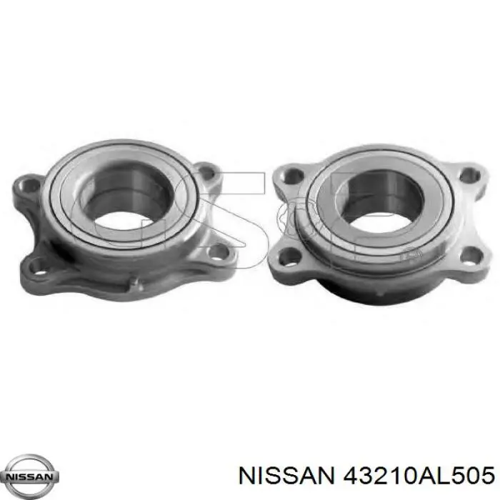 Rolamento de cubo traseiro 43210AL505 Nissan/Infiniti