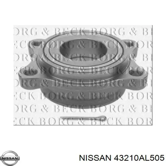 43210AL505 Nissan/Infiniti Rolamento de cubo traseiro