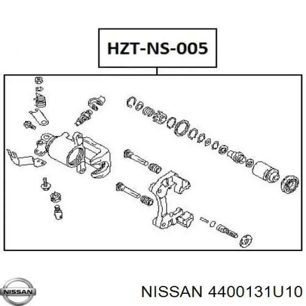 Compre 4400131U10 Nissan/Infiniti Suporte do freio traseiro direito