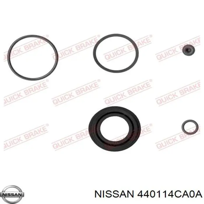 440114CA0A Nissan/Infiniti Suporte do freio traseiro esquerdo