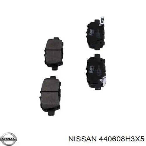 440608H3X5 Nissan/Infiniti Sapatas do freio traseiras de disco
