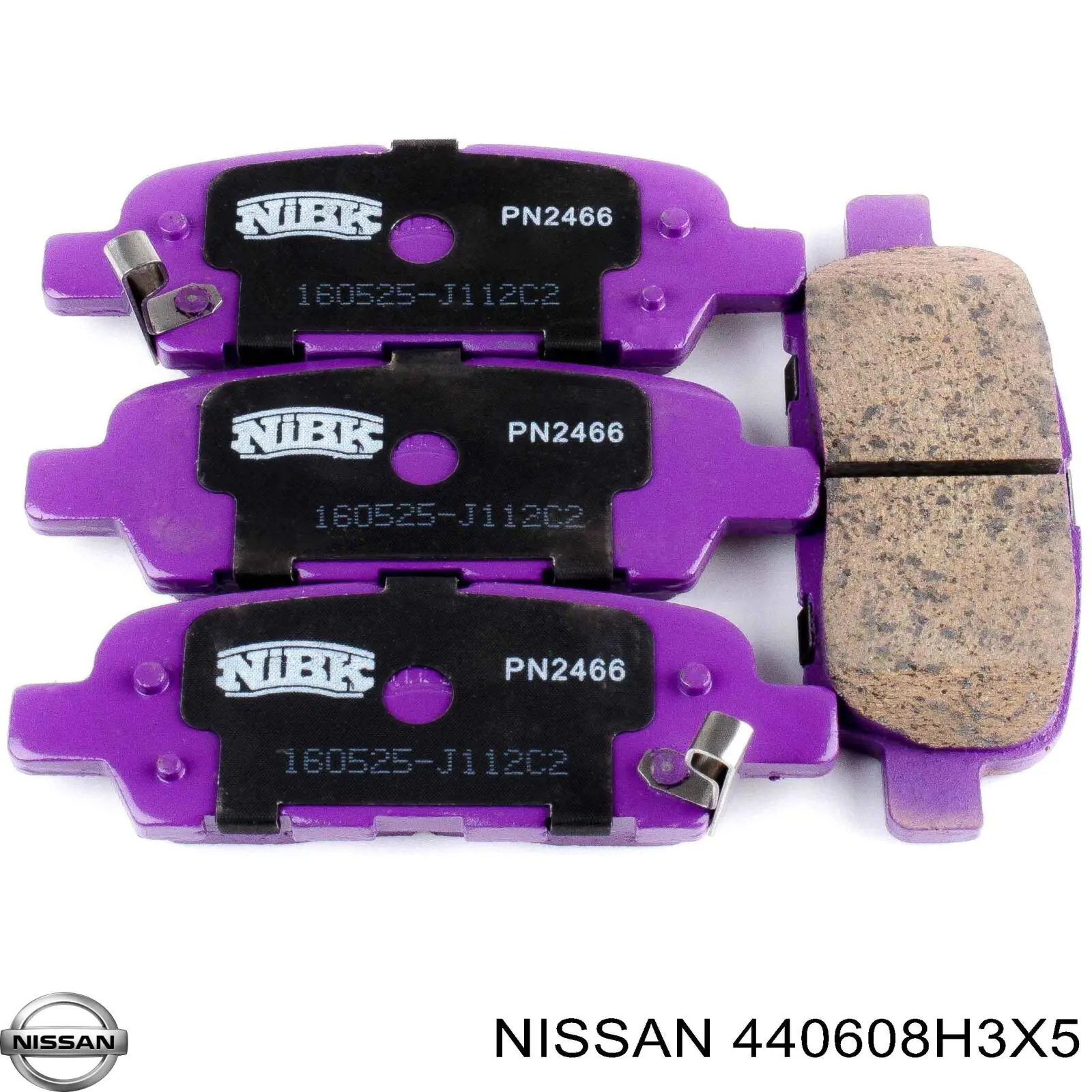 Compre 440608H3X5 Nissan/Infiniti Sapatas do freio traseiras de disco