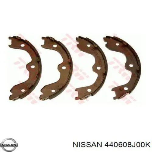 440608J00K Nissan/Infiniti Sapatas do freio de estacionamento