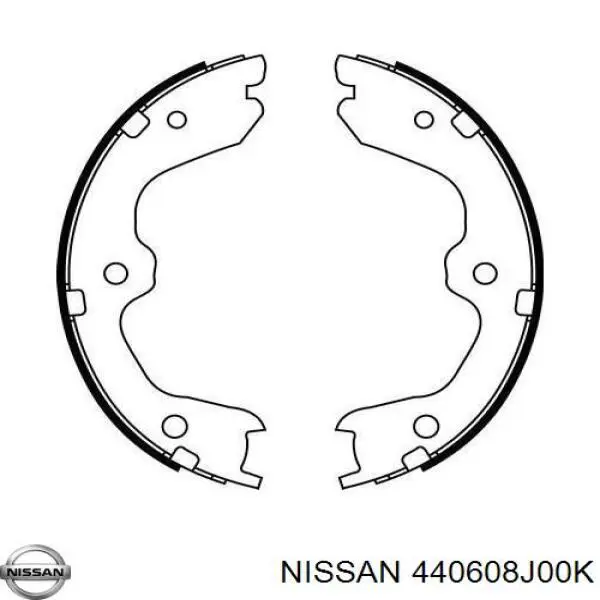 Sapatas do freio de estacionamento Nissan/Infiniti 440608J00K preço, a partir de 32,98 USD