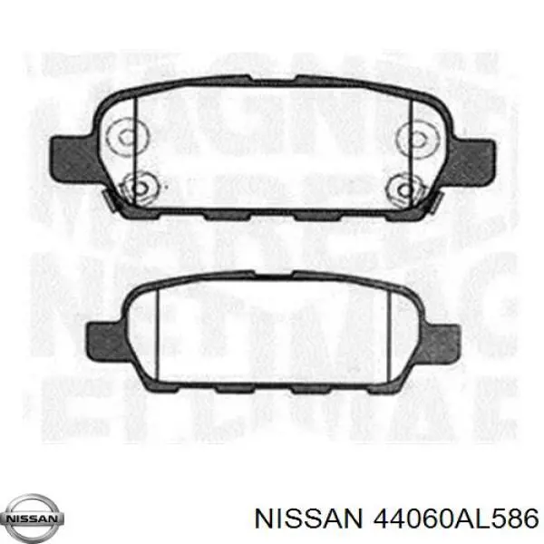 Compre 44060AL586 Nissan/Infiniti Sapatas do freio traseiras de disco