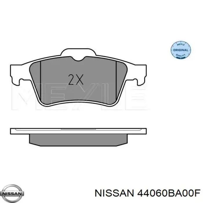 Sapatas do freio traseiras de disco Nissan/Infiniti 44060BA00F preço, a partir de 24,50 USD
