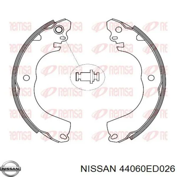 Compre 44060ED026 Nissan/Infiniti Sapatas do freio traseiras de tambor