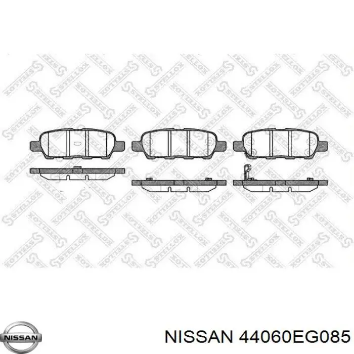 Sapatas do freio traseiras de disco Nissan/Infiniti 44060EG085 preço, a partir de 20,43 USD