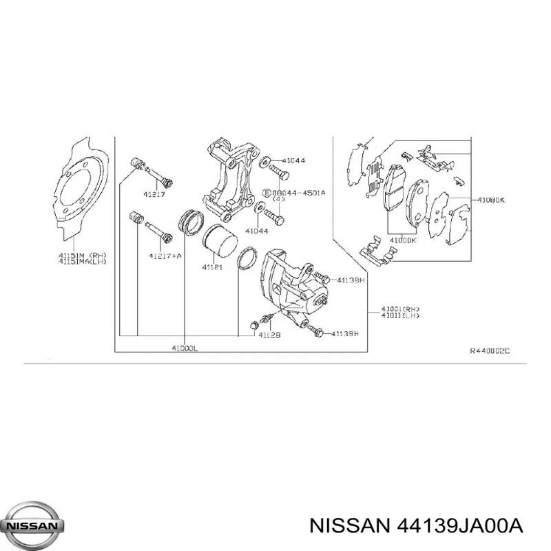 Guia de suporte dianteiro Nissan/Infiniti 44139JA00A preço, a partir de 5,56 USD