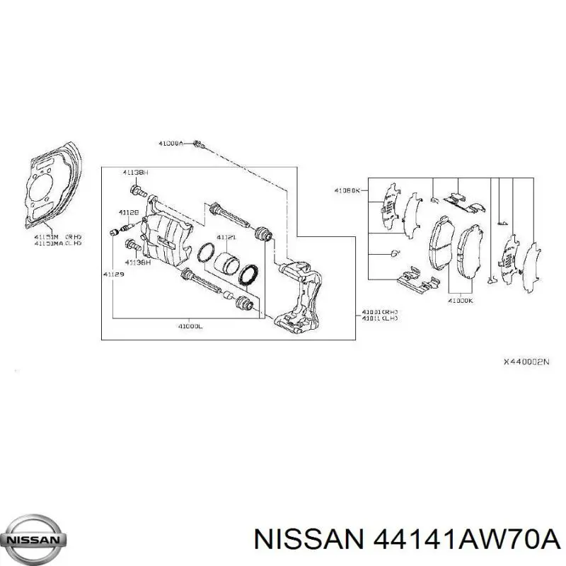 Parafuso do freio de suporte Nissan/Infiniti 44141AW70A preço, a partir de 27,80 USD