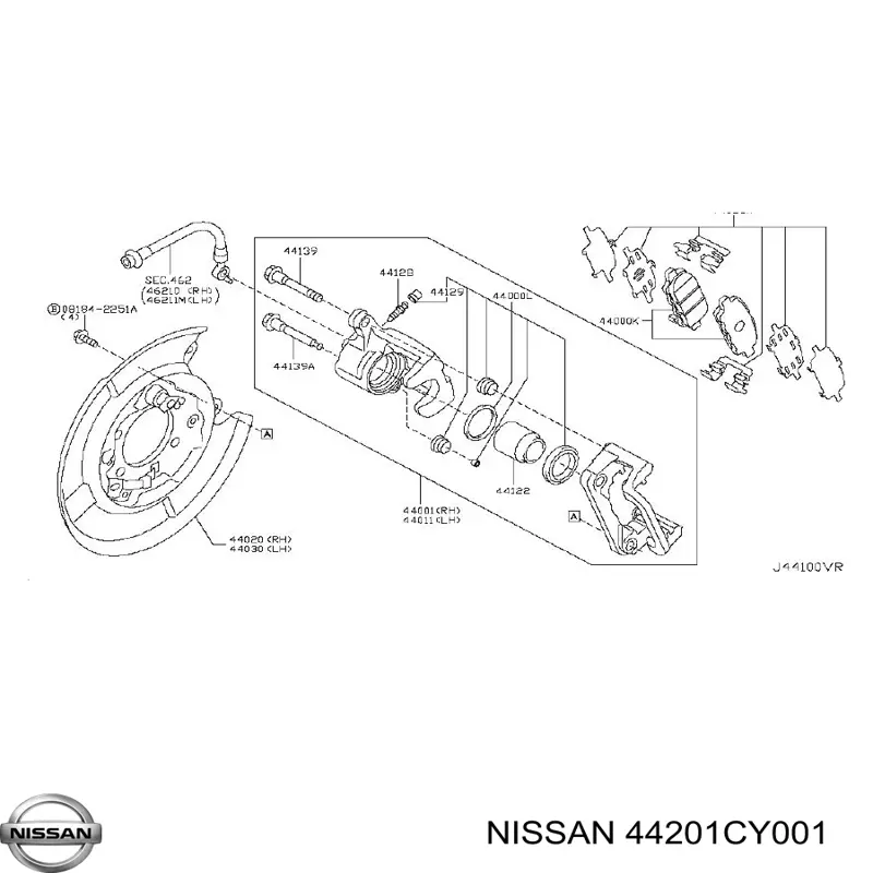  Nissan/Infiniti 44201CY001 preço, a partir de 153,39 USD