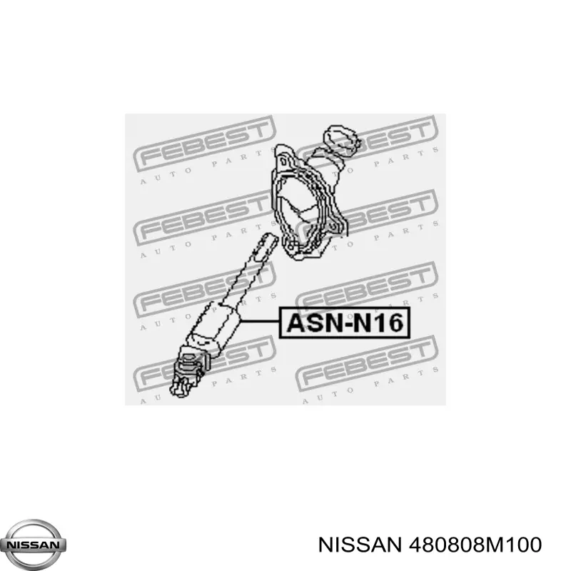 Veio da coluna de direção inferior Nissan/Infiniti 480808M100 preço, a partir de 43,98 USD