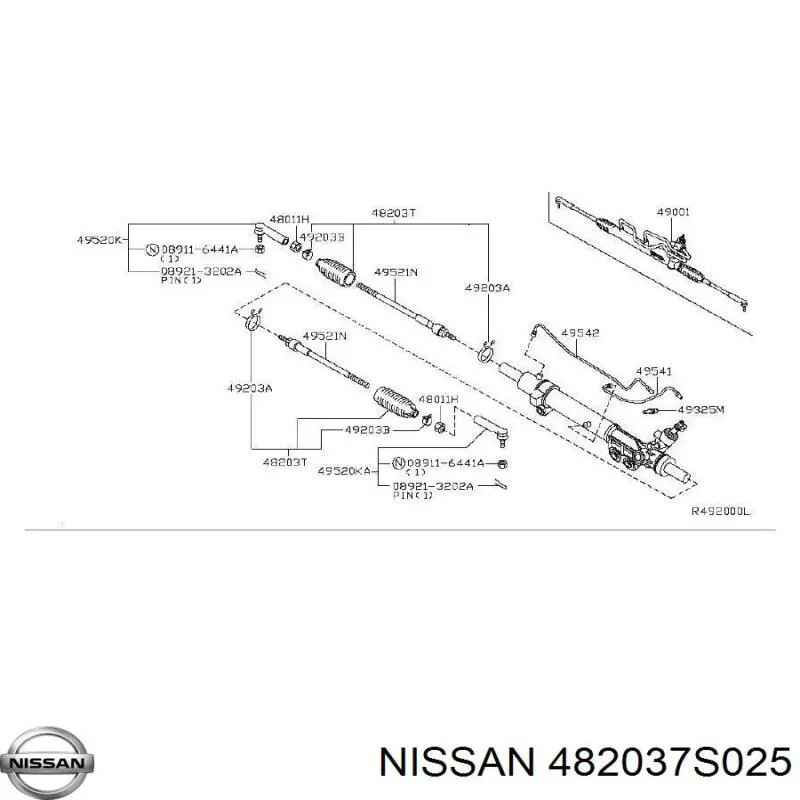 Bota de proteção do mecanismo de direção (de cremalheira) Nissan/Infiniti 482037S025 preço, a partir de 9,98 USD