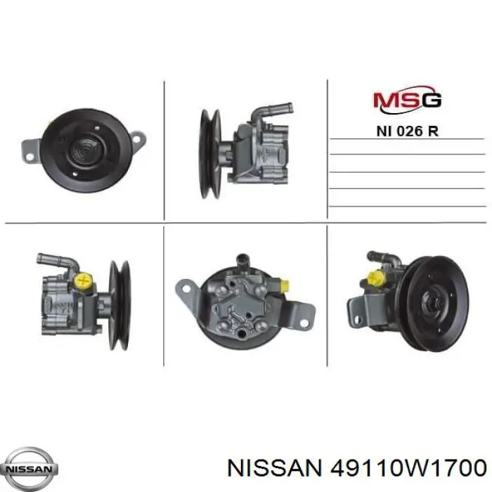Bomba da Direção hidrâulica assistida Nissan/Infiniti 49110C6000 preço, a partir de 243,96 USD