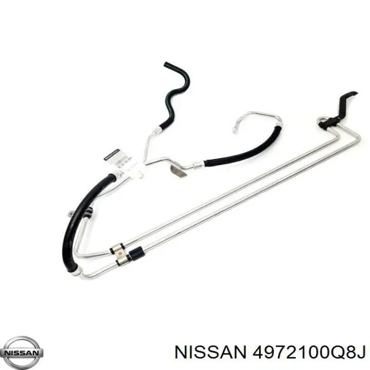 Compre 4972100Q8J Nissan/Infiniti Mangueira da Direção hidrâulica assistida de pressão baixa, desde a cremalheira (do mecanismo) até o tanque