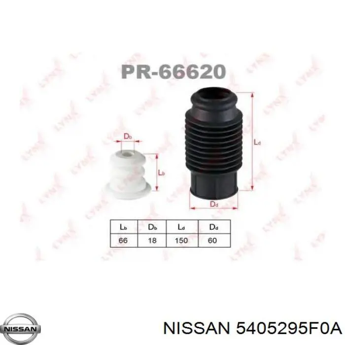 Compre 5405295F0A Nissan/Infiniti Pára-choque (grade de proteção) de amortecedor dianteiro