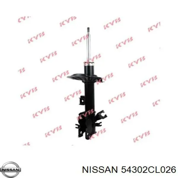 Amortecedor dianteiro direito Nissan/Infiniti 54302CL026 preço, a partir de 104,83 USD