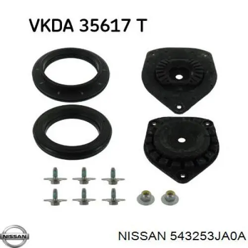 Rolamento de suporte do amortecedor dianteiro Nissan/Infiniti 543253JA0A preço, a partir de 28,62 USD