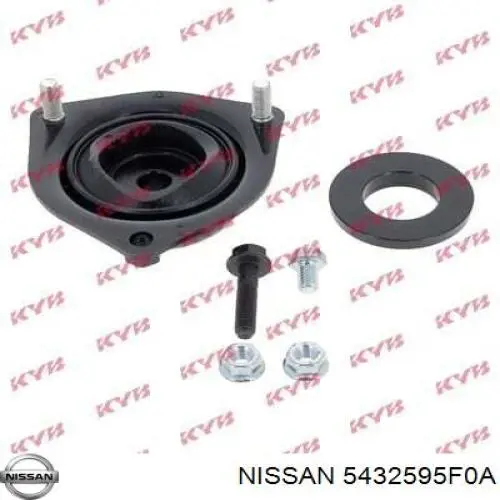 5432595F0A Nissan/Infiniti Rolamento de suporte do amortecedor dianteiro