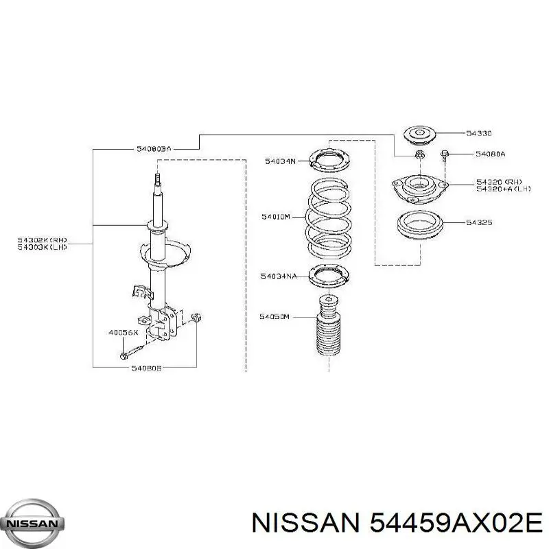 54459AX02E Nissan/Infiniti 