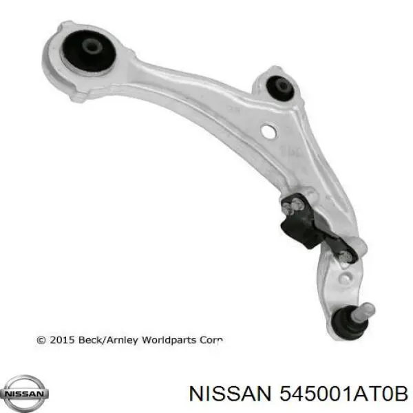 Braço oscilante inferior direito de suspensão dianteira Nissan/Infiniti 545001AT0B preço, a partir de 134,90 USD
