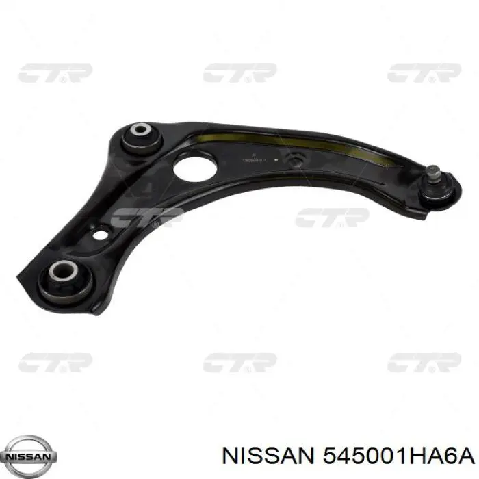 Compre 545001HA6A Nissan/Infiniti Braço oscilante inferior esquerdo de suspensão dianteira