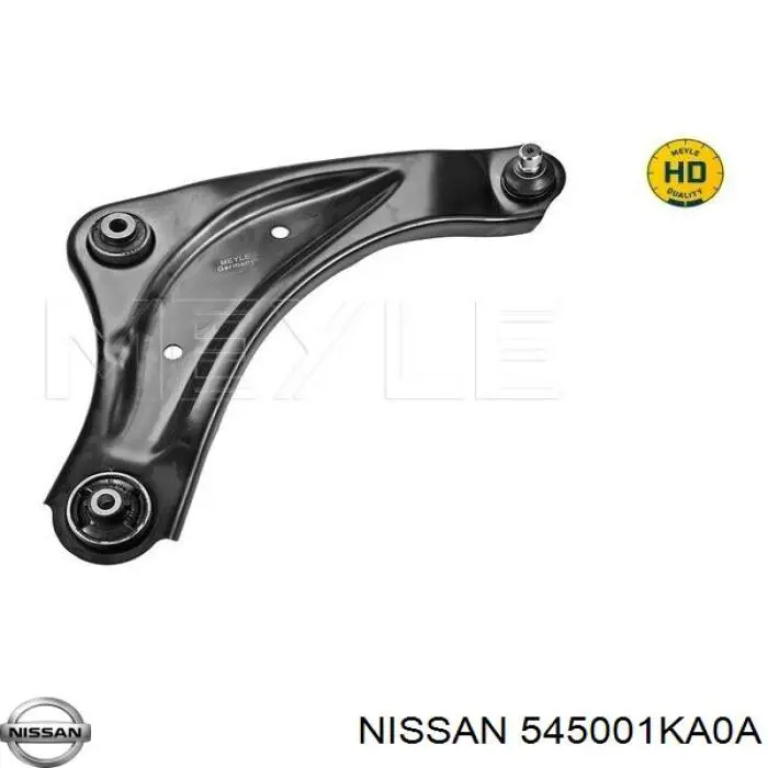 Compre 545001KA0A Nissan/Infiniti Braço oscilante inferior direito de suspensão dianteira