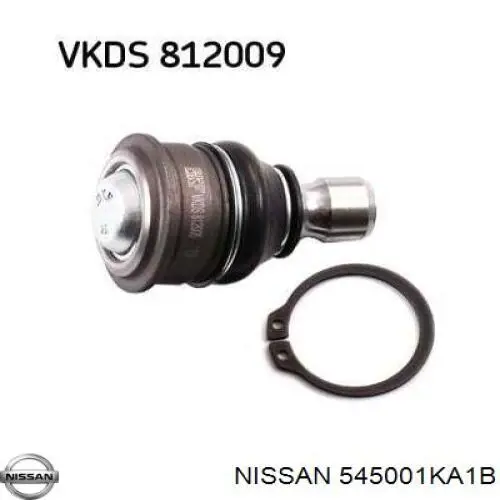 545001KA1B Nissan/Infiniti Braço oscilante inferior direito de suspensão dianteira