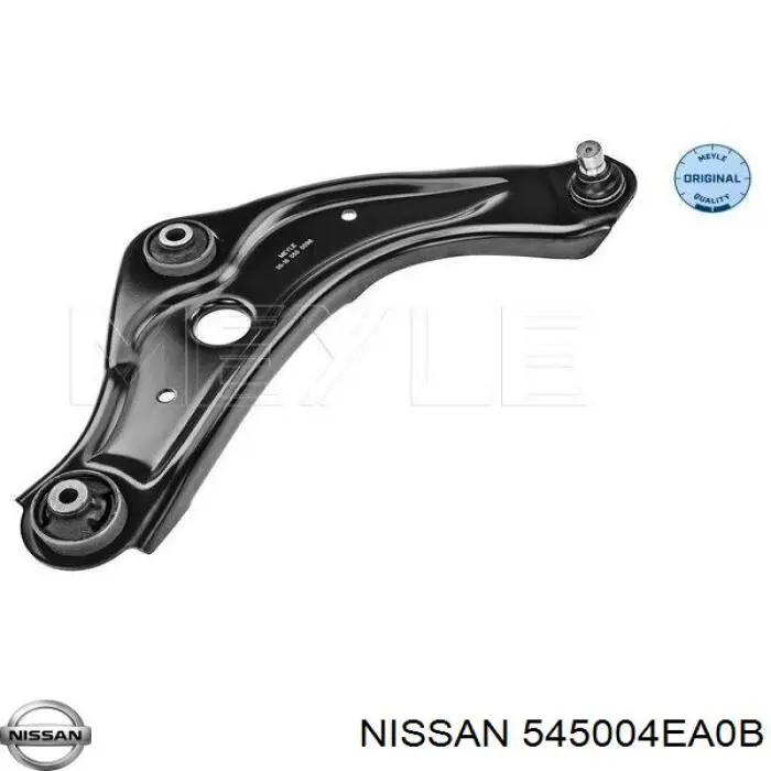 Compre 545004EA0B Nissan/Infiniti Braço oscilante inferior direito de suspensão dianteira