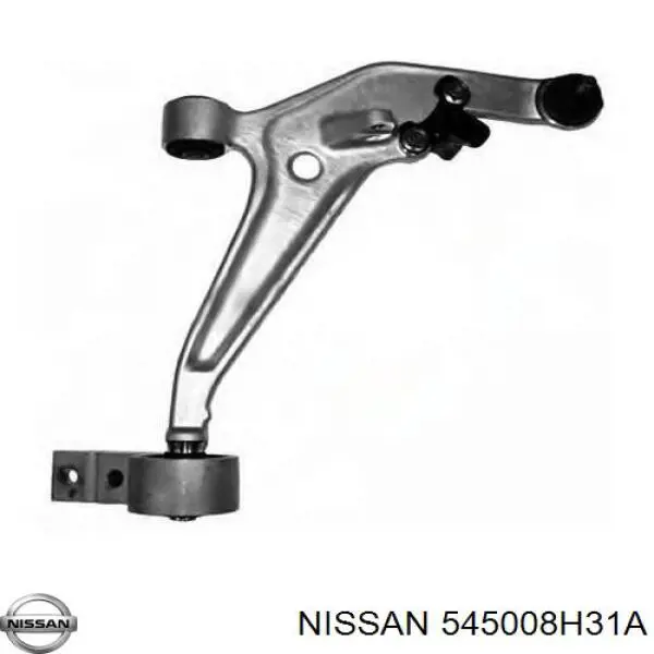 545008H31A Nissan/Infiniti Braço oscilante inferior direito de suspensão dianteira