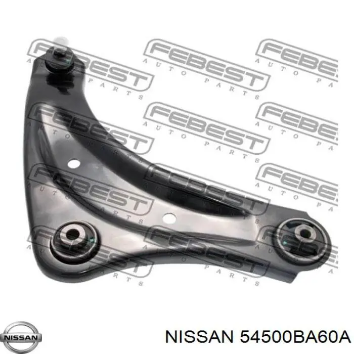 Braço oscilante inferior direito de suspensão dianteira Nissan/Infiniti 54500BA60A preço, a partir de 66,40 USD