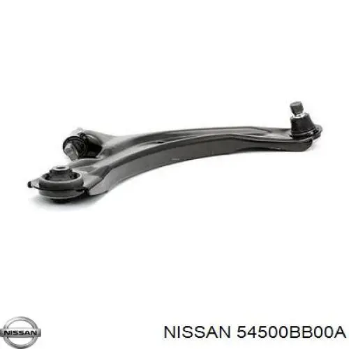 54500BB00A Nissan/Infiniti Braço oscilante inferior direito de suspensão dianteira