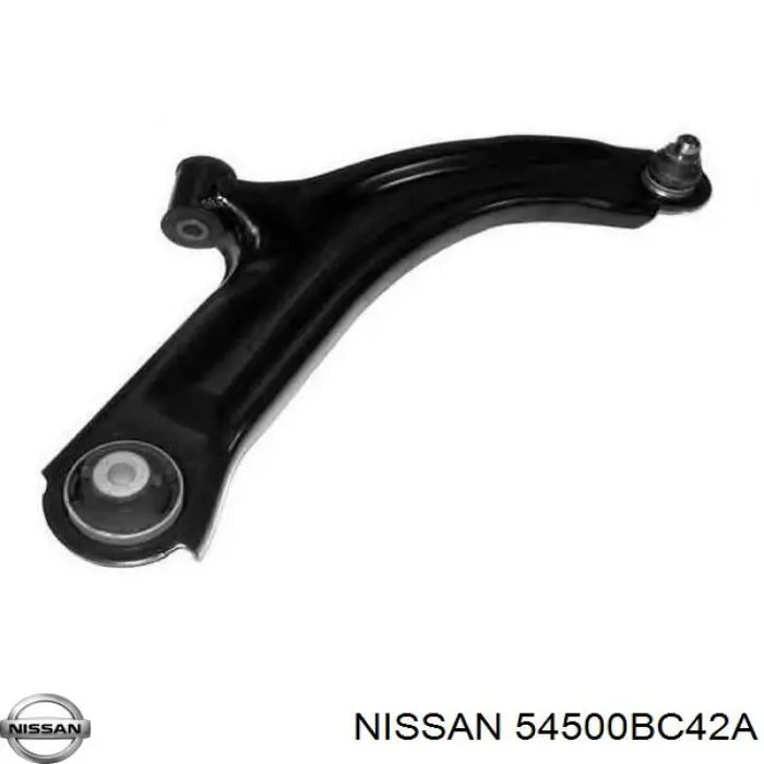 54500BC42A Nissan/Infiniti Braço oscilante inferior direito de suspensão dianteira