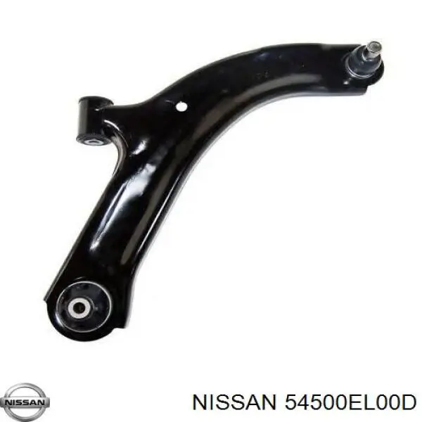 54500EL00D Nissan/Infiniti Braço oscilante inferior direito de suspensão dianteira