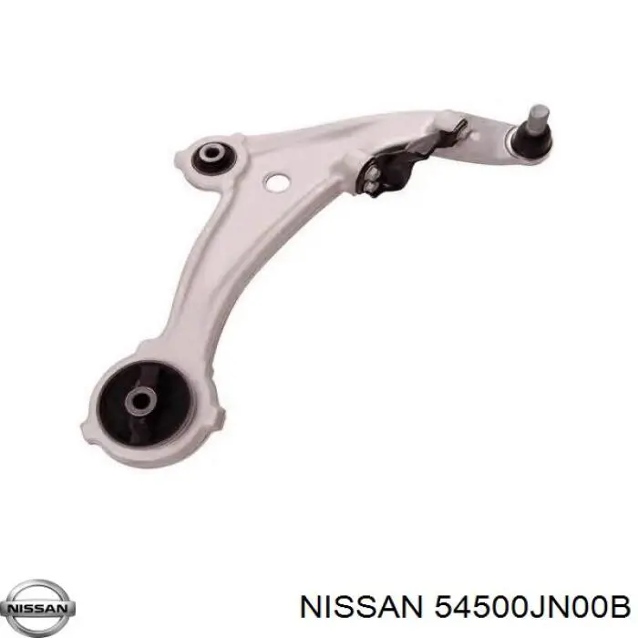 54500JN00B Nissan/Infiniti Braço oscilante inferior direito de suspensão dianteira