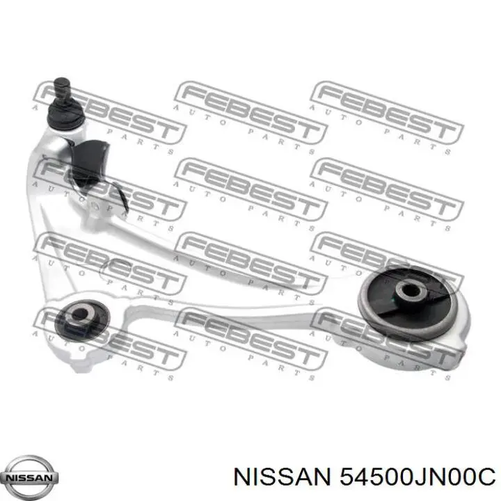 Compre 54500JN00C Nissan/Infiniti Braço oscilante inferior direito de suspensão dianteira