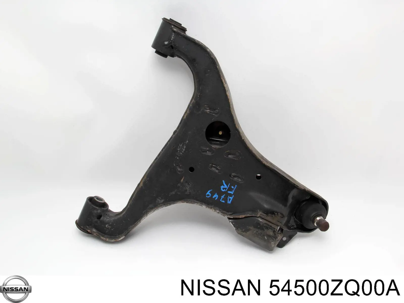 Compre 54500ZQ00A Nissan/Infiniti Braço oscilante inferior direito de suspensão dianteira