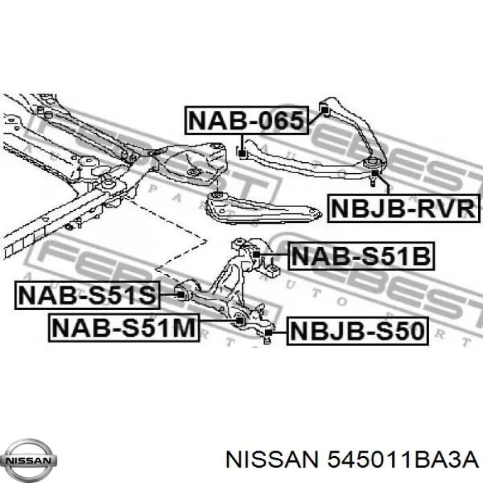 Braço oscilante inferior esquerdo de suspensão dianteira Nissan/Infiniti 545011BA0A preço, a partir de 325,13 USD