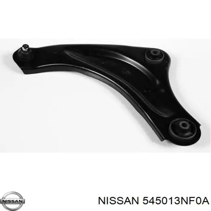 545013NF0A Nissan/Infiniti Braço oscilante inferior esquerdo de suspensão dianteira