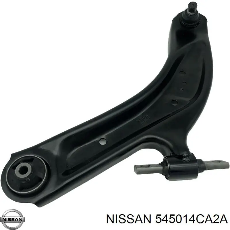545014CA2A Nissan/Infiniti Braço oscilante inferior esquerdo de suspensão dianteira
